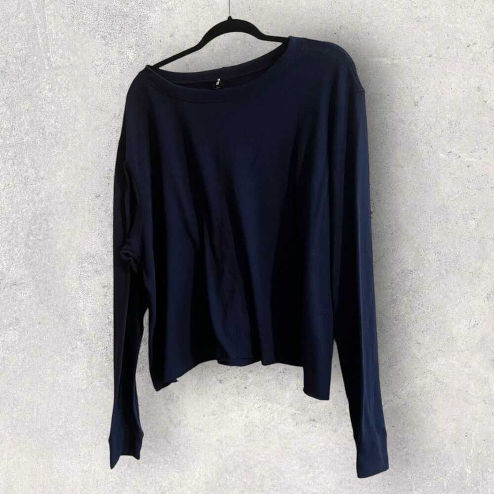 Agnes Dora Top Womens XXL Long Sleeve Casual Stretch Sweater Blue